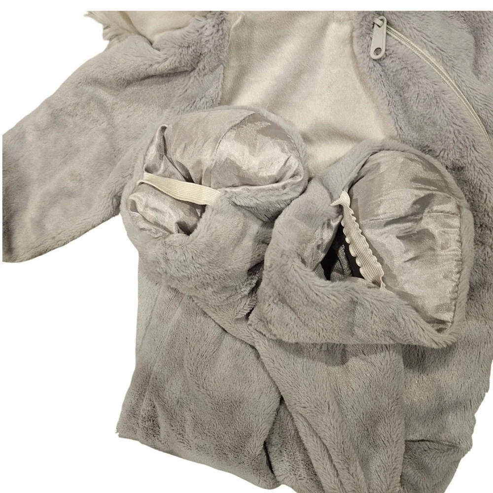 Koala Bear Animal Halloween Costume Plush‎ Faux Fur Gray 18-24m